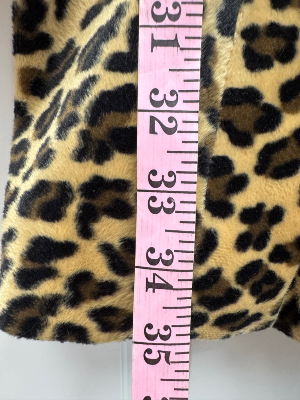 Leopard Print Faux Fur Long Trench Coat Jacket Animal Print - Picture 10 of 12